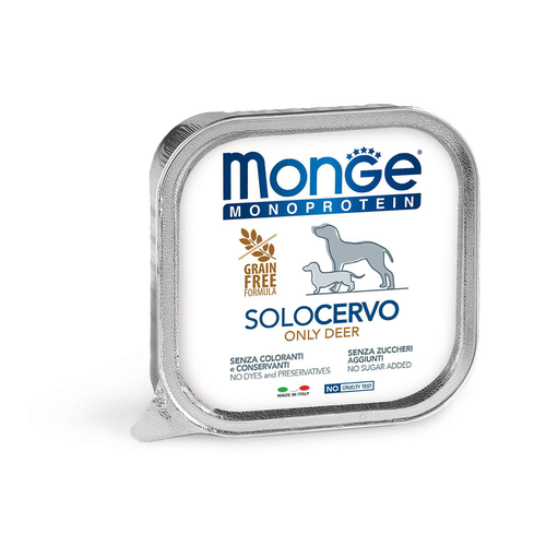 Monge Monoprotein GF Patè Deer 150g - MyStetho Veterinary