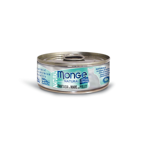Monge Natural Cat Ad. Seafood M&Chic 80g - MyStetho Veterinary