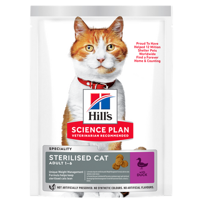 Hill's Science Plan Sterilised Cat Adult Duck 3 kg - MyStetho Veterinary