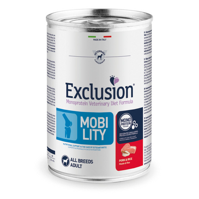 Exclusion Dog VET Adult All Br Pork 400g - MyStetho Veterinary