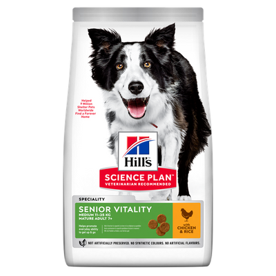 Hill's Science Plan Senior Vitality Medium Mature Adult 7+ Chicken 14 kg - MyStetho Veterinary