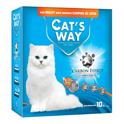 Cat's Way Carbon Grey 10L Box Katzenstreu, natürliches Bentonit,Karton - MyStetho Veterinary