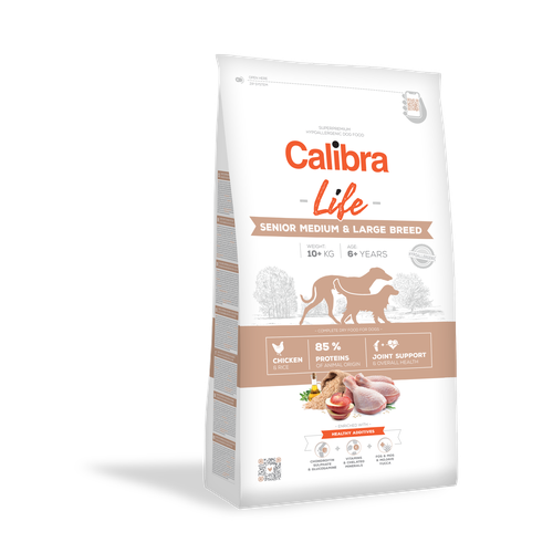 Calibra Superpremium Life Senior Medium Large Poulet & Riz 12kg - MyStetho Veterinary