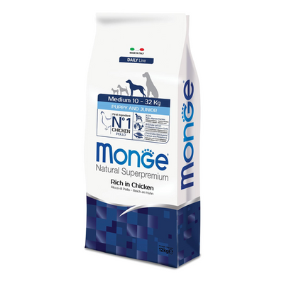 Monge Daily Line – Puppy & Junior Medium poulet - MyStetho Veterinary