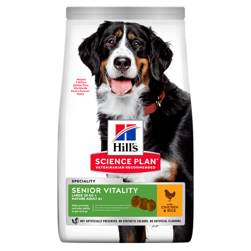 Hill's Science Plan Senior Vitality Large Breed Mature Adult 6+ Chicken 14 kg - MyStetho Veterinary