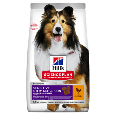 Hill's Science Plan Sensitive Stomach & Skin Medium Adult Chicken 14 kg - MyStetho Veterinary