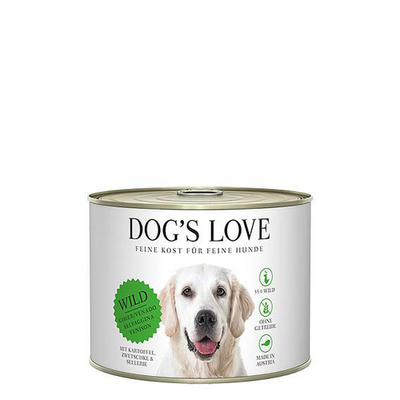 Dog&#039;s Love Adult gibier, pomme de terre, prunes &amp; céleri, 200g - MyStetho Veterinary