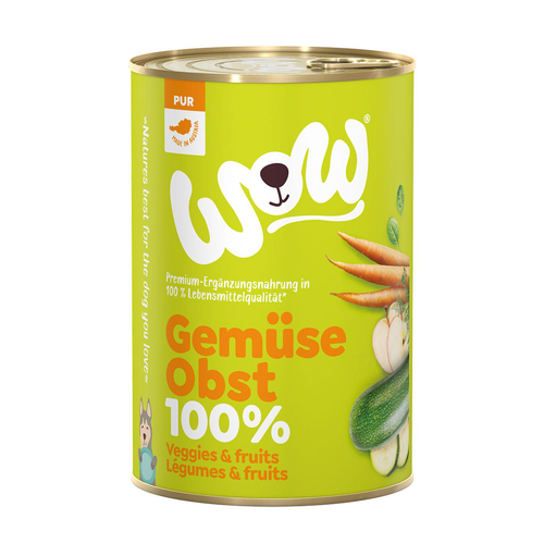 WOW 100% de légumes &amp; de fruits PUR 400g - MyStetho Veterinary