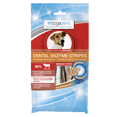 bogadent Dental Enzyme Stripes Medium pour chiens 100g - MyStetho Veterinary