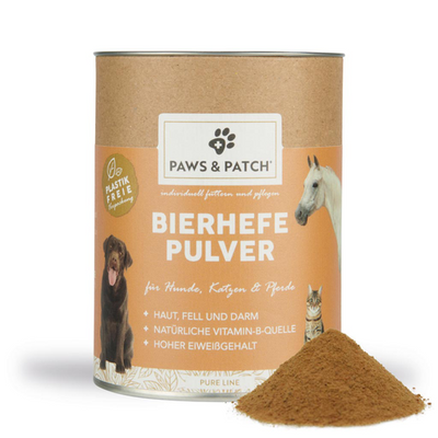 Paws&Patch Poudre de LEVURE DE BIÈRE pour chiens, chats, et chevaux 250g - MyStetho Veterinary