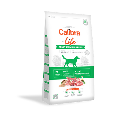 Calibra Superpremium Life Adult Medium Breed Agneau & Riz 2.5 kg - MyStetho Veterinary