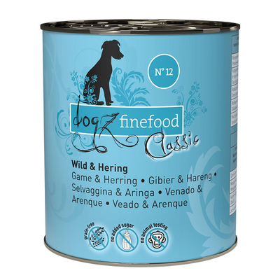 Dogz Finefood No.12 gibier&amp;hareng 800g - MyStetho Veterinary