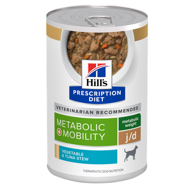 Hill's Prescription Diet Metabolic + Mobility with Vegetables and tuna stew can 354 g - MyStetho Veterinary