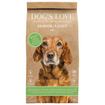 Dog&#039;s Love Senior Light gibier &amp; patate douce &amp; épinard, 2kg - MyStetho Veterinary