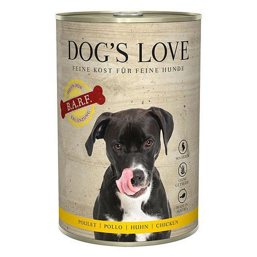 Dog&#039;s Love poulet BARF pure 400g - MyStetho Veterinary