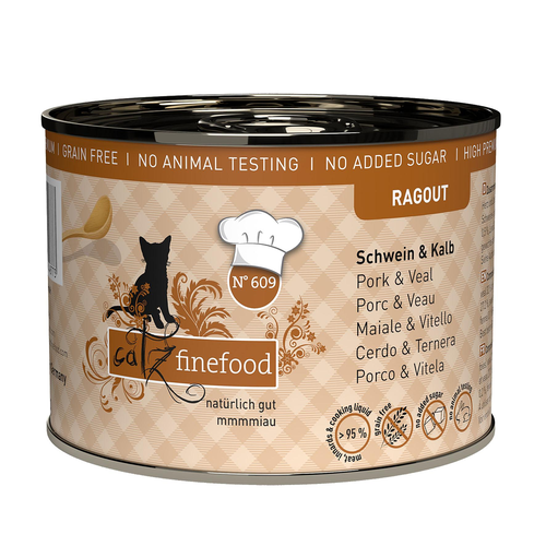 Catz Finefood Ragout No. 609 avec porc & veau - MyStetho Veterinary
