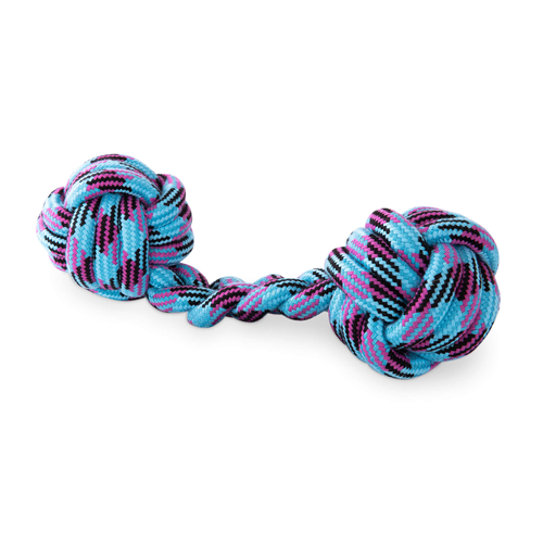 Freezack Rope Jack Double Balls für Hunde in blau (28cm) - MyStetho Veterinary