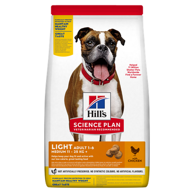 Hill's Science Plan Light Medium Adult Chicken 14 kg - MyStetho Veterinary