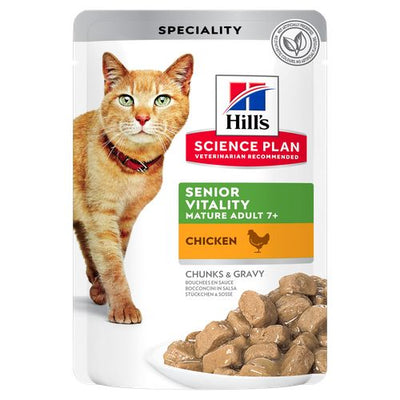 Hill's Science Plan Senior Vitality Mature Adult 7+ Chicken 85 g - MyStetho Veterinary