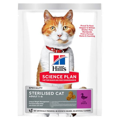 Hill's Science Plan Sterilised Cat Adult Duck 3 kg - MyStetho Veterinary