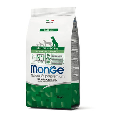 Monge Daily Line – Puppy & Junior Maxi poulet - MyStetho Veterinary