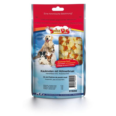 SwissDog Noeud à mâcher avec poitrine de poulet - MyStetho Veterinary
