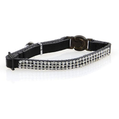 Swisspet DeluxeLine collier pour chats avec strass, noir 10mm/22-28cm - MyStetho Veterinary