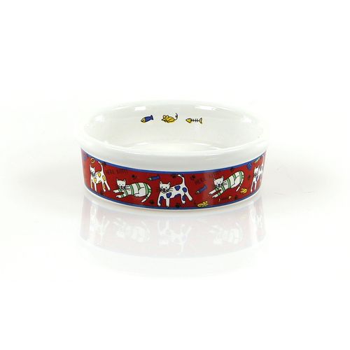 Swisspet écuelle en céramique, rouge/blanche - MyStetho Veterinary