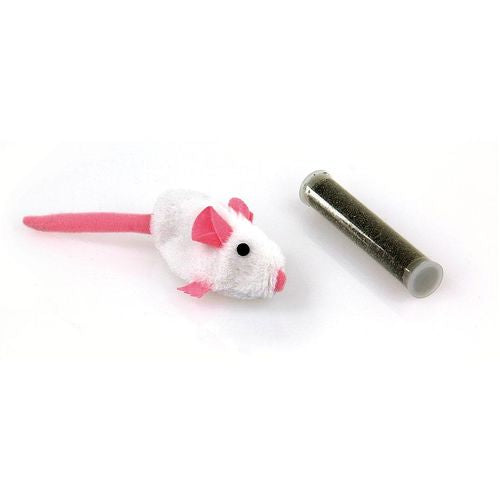 Swisspet Souris en peluche avec Catnip, blanche - MyStetho Veterinary